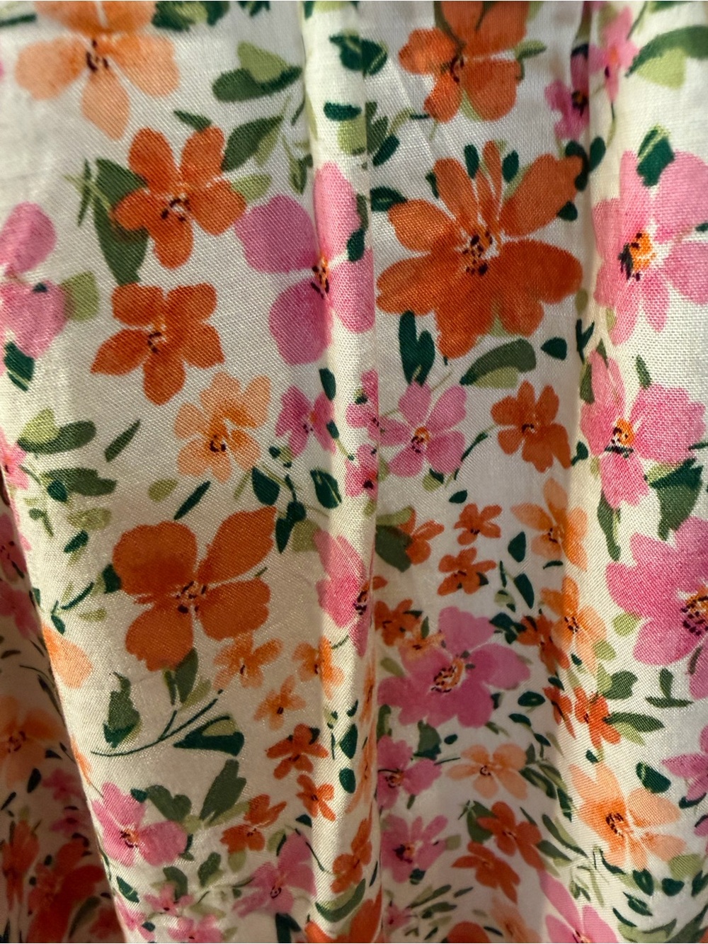 Commense Floral Slip Dress in Pink, Orange & Cream- NWT - Picture 4 of 4